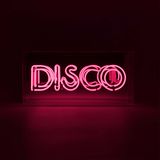 Decorative objects - Pink 'Disco' Acrylic Box Neon Light - LOCOMOCEAN