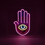 Lampes de bureau - Grande boîte à néon en acrylique « All Seeing Eye » - avec graphique - LOCOMOCEAN