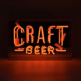 Appliques - GRANDE BOÎTE À NÉON EN VERRE « CRAFT BEER » - LOCOMOCEAN
