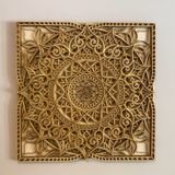 Autres décorations murales - Mandala en bois, décoration d'appartement - BHDECOR