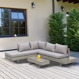 Lawn sofas - Corner garden furniture 5 seats - AOSOM BUSINESS