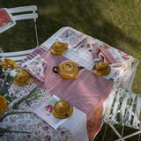 Table linen - Boho tablecloths - ROSE VELOURS