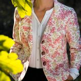 Apparel - Flowery cushions - ROSE VELOURS