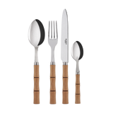 Kitchen utensils - 4 pieces cutlery set - Bamboo, Light press wood - SABRE PARIS