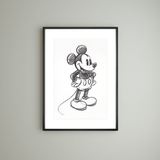 Cadres - Décoration murale. Micky & Donald Sketch - ABLO BLOMMAERT