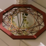 Mirrors - Art Deco Wall Mirror, Wood Frame Mirror - BHDECOR