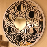 Miroirs - Miroir mural Art Déco, miroir noir, miroir à cadre en bois - BHDECOR