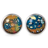 Bijoux - Boucles d'oreilles Queen Size acier chirurgical inoxydable Argenté - Klimt - LES JOLIES D'EMILIE