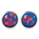 Bijoux - Boucles d'oreilles Queen Size acier chirurgical inoxydable Argenté - Floralies - LES JOLIES D'EMILIE