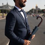 Design objects - Durable men's cane umbrella - SMATI