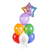 Decorative objects - Balloons 30cm: Happy Birthday To You, One year, Pastel Light Blue, One year, Pastel Pale Pink, Happy Birthday To You - PARTYDECO