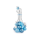 Gifts - Balloon bouquet Number ''1'', blue, Balloon bouquet Number ''1'', pink - PARTYDECO