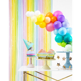 Decorative objects - Foil Balloon Happy Birthday, Party curtain, Party hats Stars - PARTYDECO