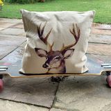 Cushions - Handmade Boucle Pillow in Smoky Blue - BELL ARTE