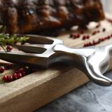 Couverts de service - Fourchette brossée + support inox - TRIDENS
