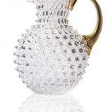Carafes - Paris Hobnail Jug 2L Crystal + Gold - ANNA VON LIPA