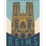 Poster - Poster REIMS "The Cathedral" - MARCEL TRAVELPOSTERS