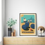 Poster - Poster LA PETANQUE - MARCEL TRAVELPOSTERS