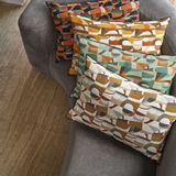 Fabric cushions - SATIN CUSHION FASCINATION 12" X 20" - MAISON CASAMANCE
