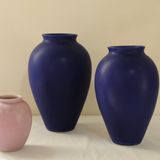 Vases - Vases bleus et rose - CHRISTIANE PERROCHON