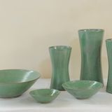 Vases - Vases vert cristallisés - CHRISTIANE PERROCHON