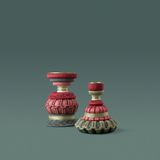 Objets design - Paire de bougeoirs avec passementerie - You & Me - MIHO UNEXPECTED THINGS