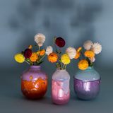 Objets design - Vase récupéré, grand modèle, violet et orange - DAVID VALNER STUDIO