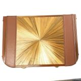 Storage boxes - Straw marquetry and leather box - L'ATELIER DES CREATEURS