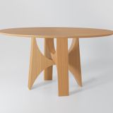 Bureaux - "PLANALTO" TABLE À MANGER EN BOIS NATUREL - ALESSANDRA DELGADO DESIGN