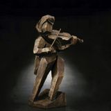 Sculptures, statuettes and miniatures - Vibrant Rhythm (Violin) Sculpture - GALLERY CHUAN