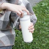 Outdoor kitchens - Enamel on Stainless Steel Portable Bottle (400ml,White) - JIA