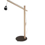 Chambres d'hôtels - COLLECTION LUMINAIRES MER / APPLIQUE BOIS /METAL" POTENCE " AVEC ABAT JOUR CYLINDRIQUES - LA MAISON DE GASPARD
