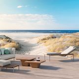 Lawn sofas - Lounger teak - aluminium Flex - MANUTTI