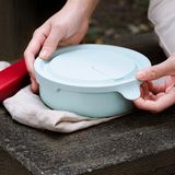 Food storage - Enamel on Stainless Steel Microwave Safe Bento box - JIA