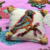 Fabric cushions - Cushions “Nathalie's birds” - PO! PARIS