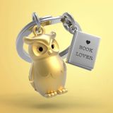 Gifts - Owl & Book Key Chain - METALMORPHOSE