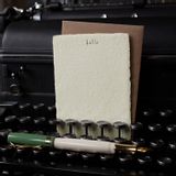 Stationery - Deckled Note Handmade Paper Letterpress Card - OBLATION PAPERS AND PRESS