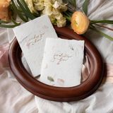 Stationery - Love in Flowers Handmade Paper Letterpress Card - OBLATION PAPERS AND PRESS