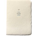Stationery - Small Salutations Handmade Paper Letterpress Card - OBLATION PAPERS AND PRESS