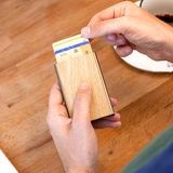 Leather goods - SLIDER - Automatic card holder - ÖGON DESIGN