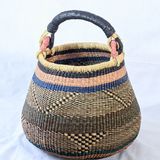 Shopping baskets - Ilda Coloured Pot Basket, Ghana - MALKIA HOME