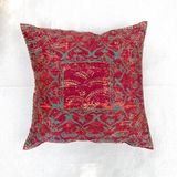 Fabric cushions - Vintage Floral Silk Cushion by Tharangini Studio - NEST