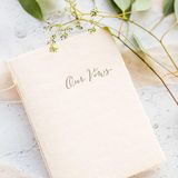 Stationery - Our Vows Handmade Paper Letterpress Calligraphy Book - OBLATION PAPERS AND PRESS