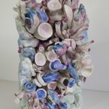 Ceramic - “The blossoming” III porcelain sculpture - SOPHIE LULINE CÉRAMISTE