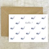 Carterie - Carte Postale - Baleine - BLEU COQUILLE