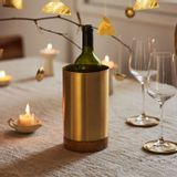 Accessoires pour le vin - Refroidisseur à vin en bois et en laiton - FLECK