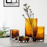 Vases - CORAL series modern design glass vases, in house design, 4 colors - ELEMENT ACCESSORIES