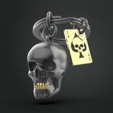 Cadeaux - Porte-clés tête de mort - METALMORPHOSE
