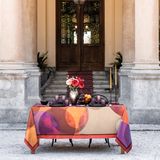 Table linen - \" Bubbles\” Cotton Satin Tablecloth - THE NAPKING  BY BELLAVIA HOME