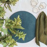 Table linen - Round Placemat Linen Cover - ONCE MILANO